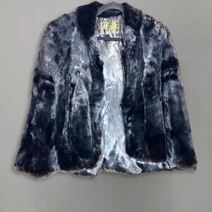 VINTAGE STEVEN FURS - LUXURY BLACK RABBIT FUR